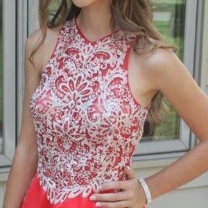 Red homecoming dress